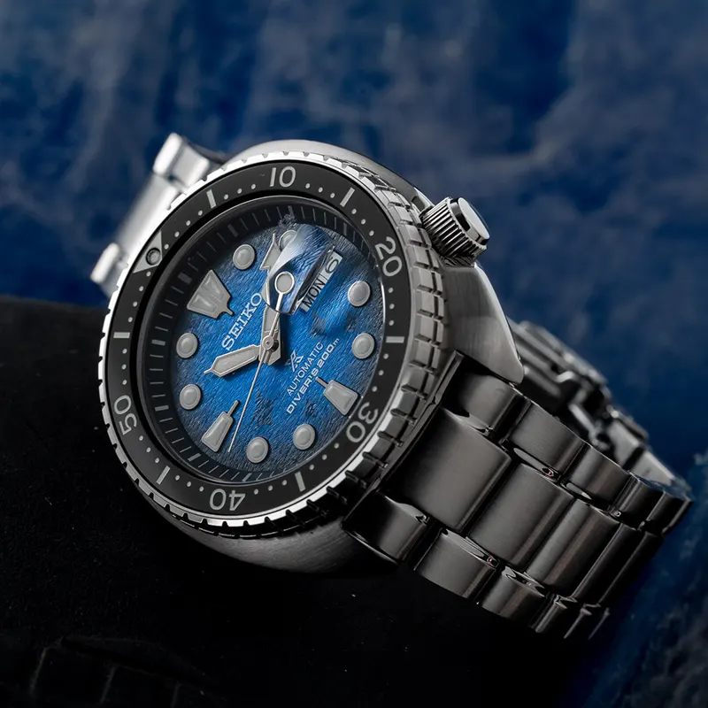 Seiko Prospex Turtle Special Edition Sea Save the Ocean Men's Watch- SRPE39K1